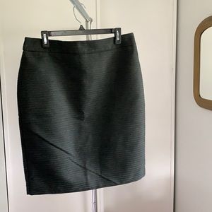 Ann Taylor Factory pencil skirt dark green